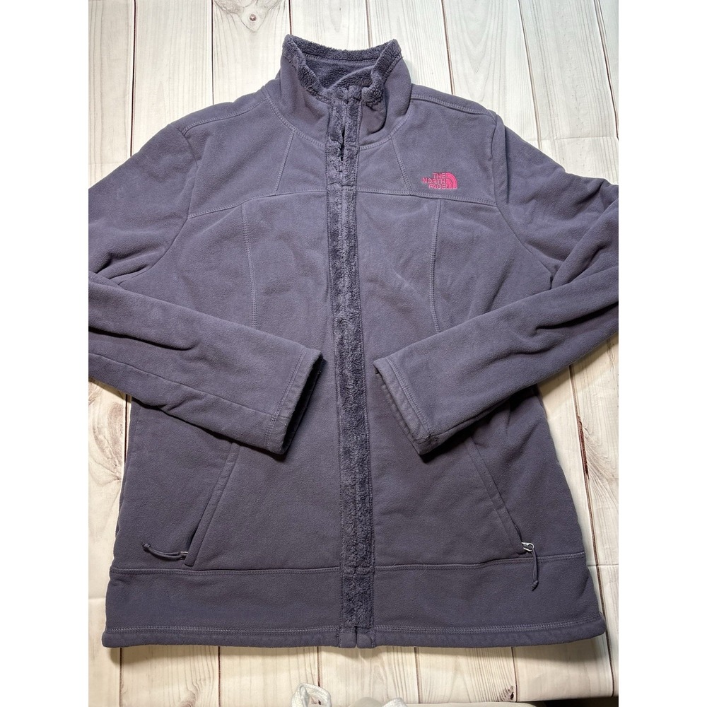 The North Face Morningside Full Zip Women's Fleece Jacket Purple Grey Large
